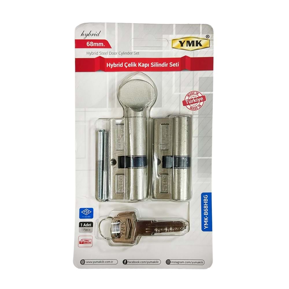 ÇELİK KAPI BİLYALI BAREL SET 68 MM